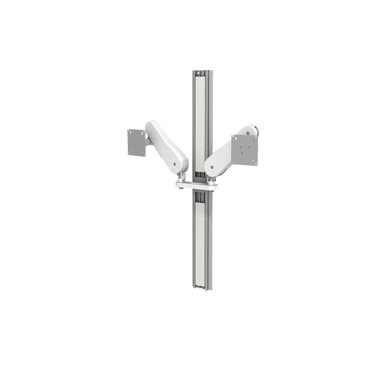 WS-0008-69 - Dual VHM-25 Channel Mount Assembly – Weight Range Per Arm: 7 to 20 lbs/3.2 to 9.1 kg